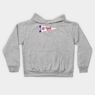 St. Louis Pinstripe Pennant Kids Hoodie